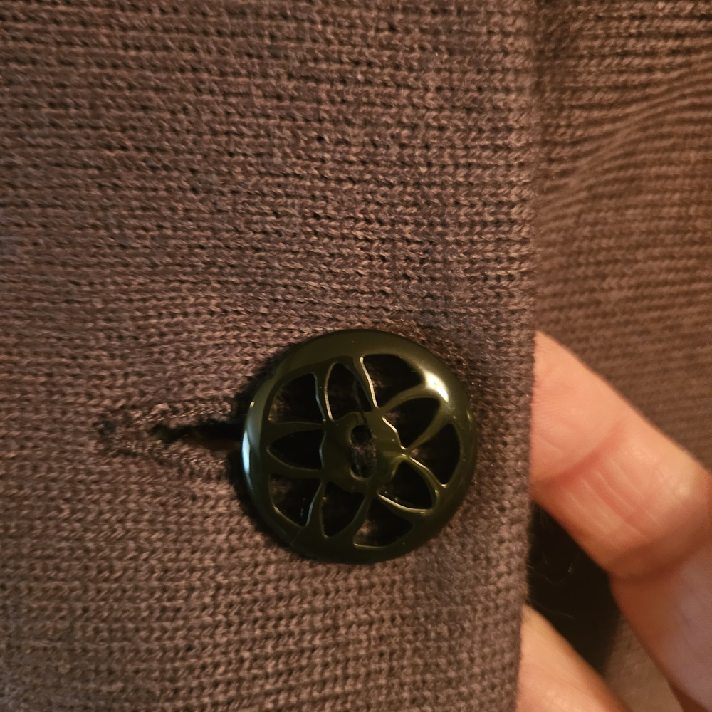 Women's Dark Grey Button-Front Jacket - image 3